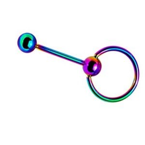 Door knocker tounge barbell